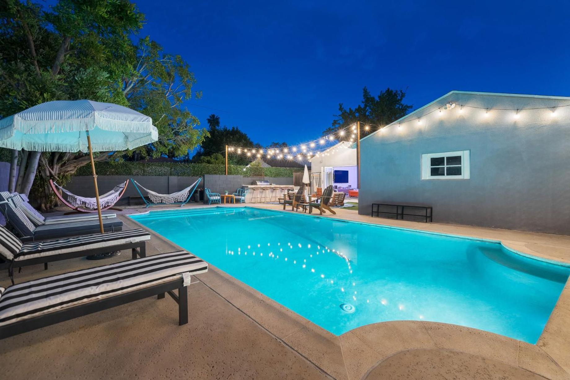 Angel&Rose Universal Hollywood Heated Pool House King Bed Los Angeles Exterior photo